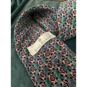 Vintage Bill Blass silk necktie with graphic prints